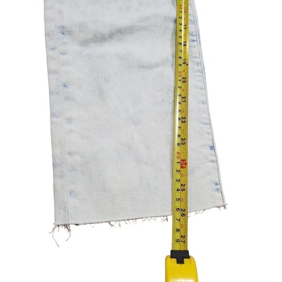 Express Jeans Original Slim Ankle Super High Rise Jeans Womens Blue Denim 14/R - Picture 8 of 10